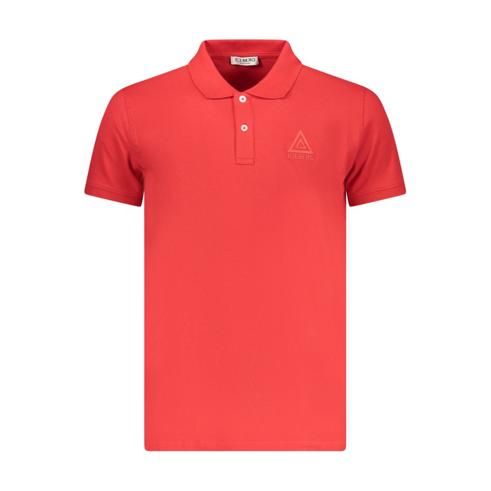 Iceberg Rosso Cotton Mens Polo Shirt | Regal Royce