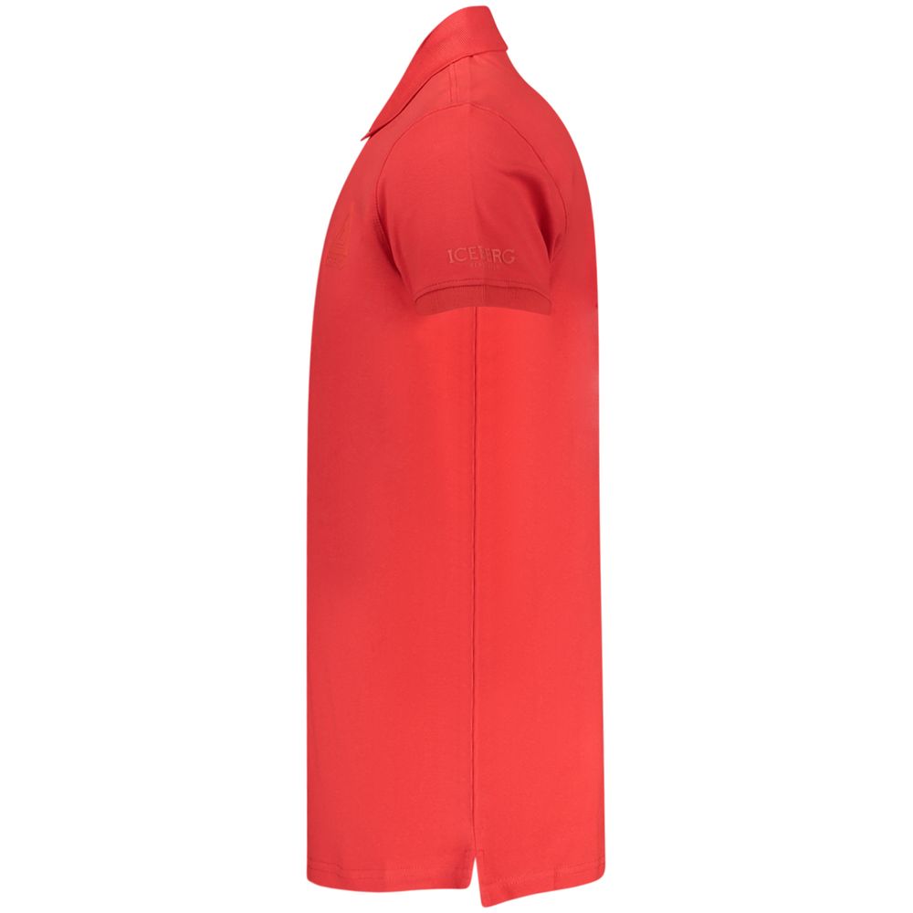 Iceberg Rosso Cotton Mens Polo Shirt | Regal Royce
