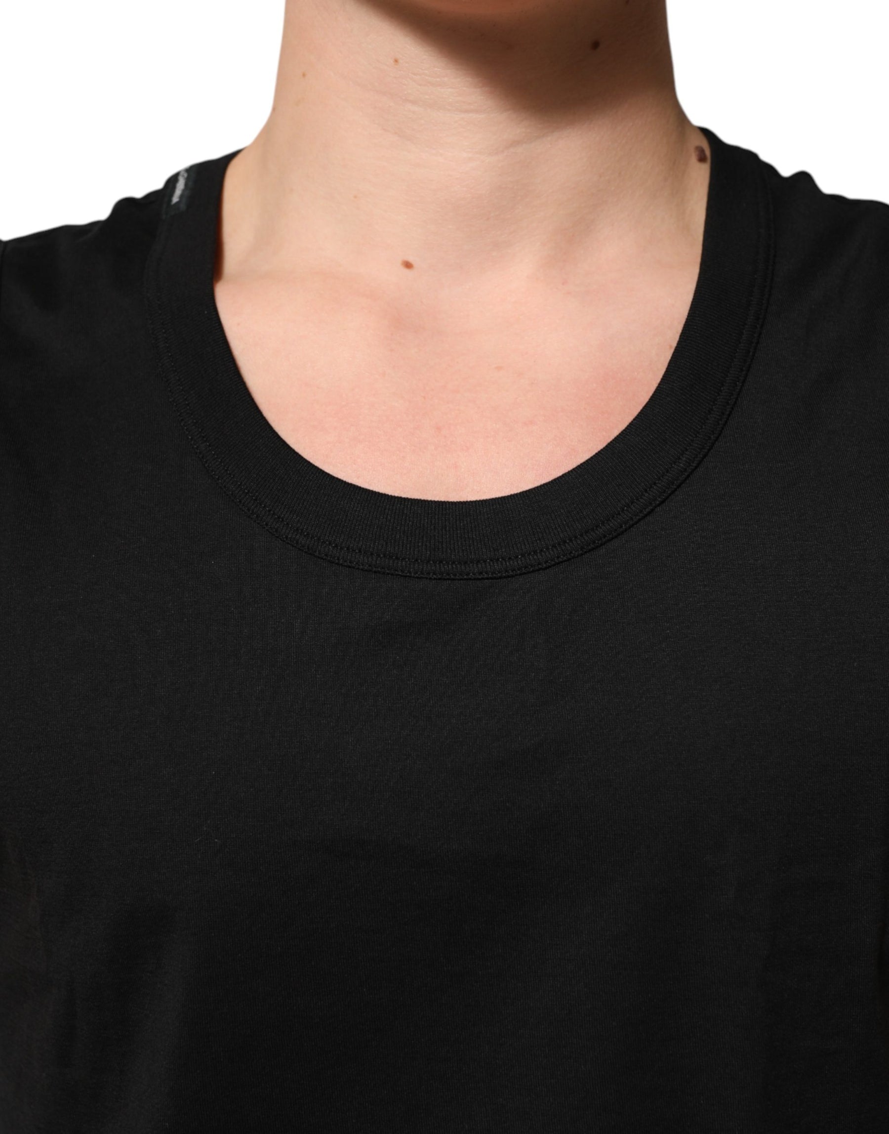 Dolce & Gabbana Black Cotton Sleeveless Men Tank Top T-shirt | Regal Royce