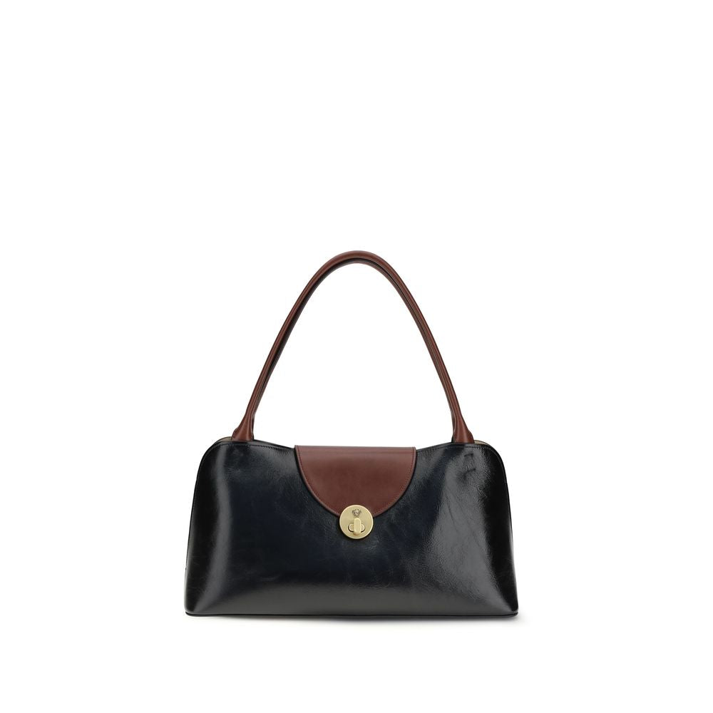 Versace Black Calf Leather Bos Taurus Shoulder Bag | Regal Royce