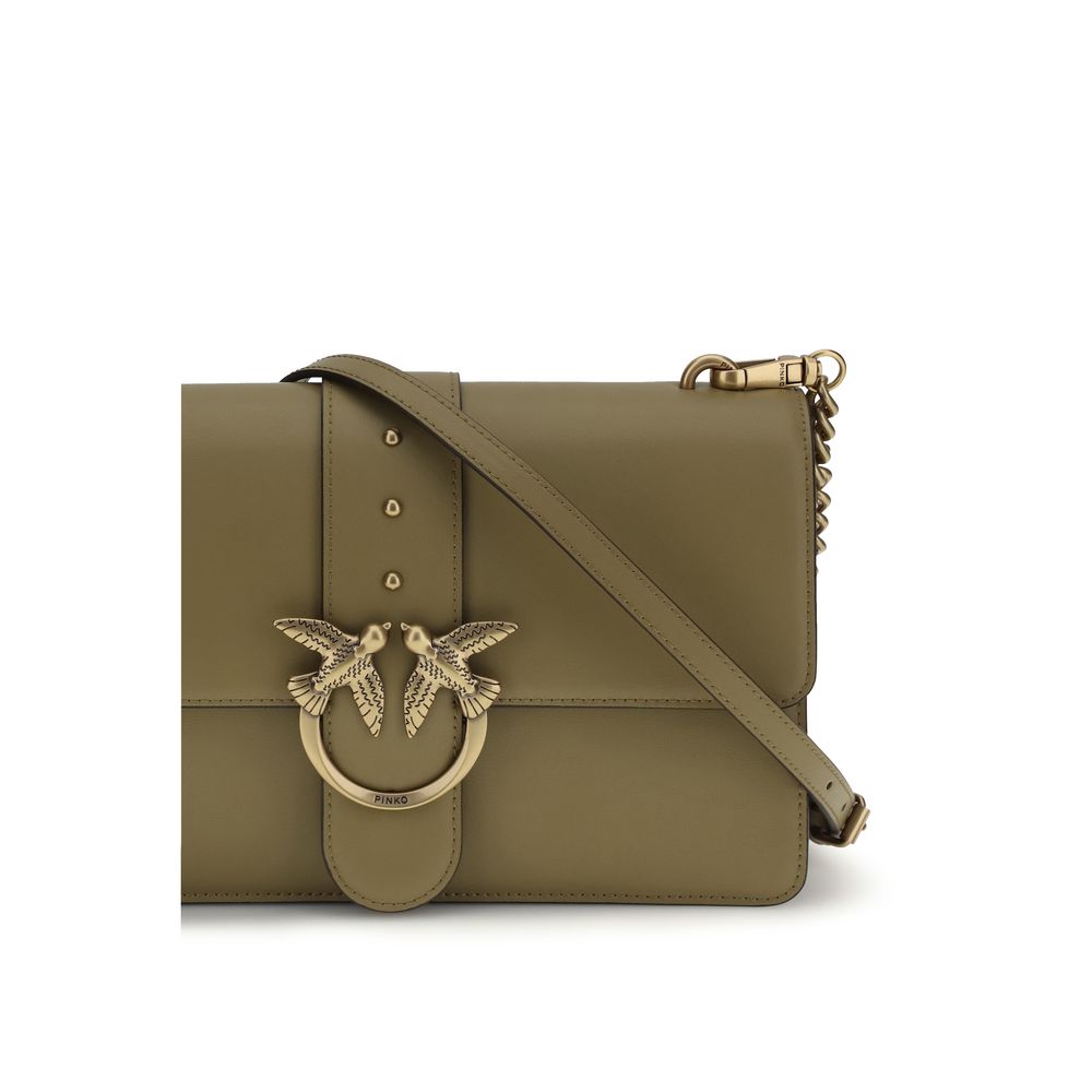 PINKO Bicolor Calf Leather Bos Taurus Shoulder Bag | Regal Royce