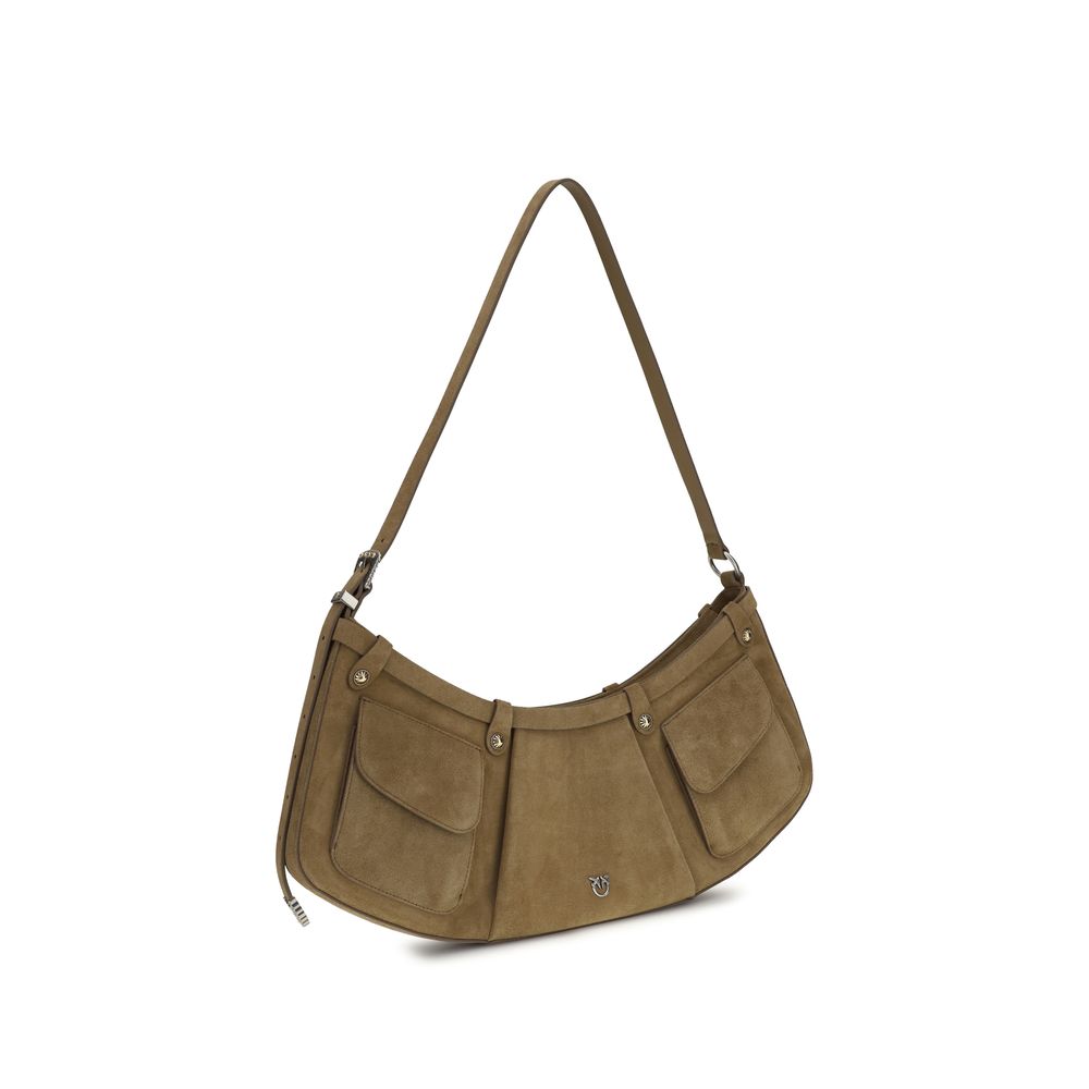 PINKO Beige Calf Leather Bos Taurus Shoulder Bag | Regal Royce