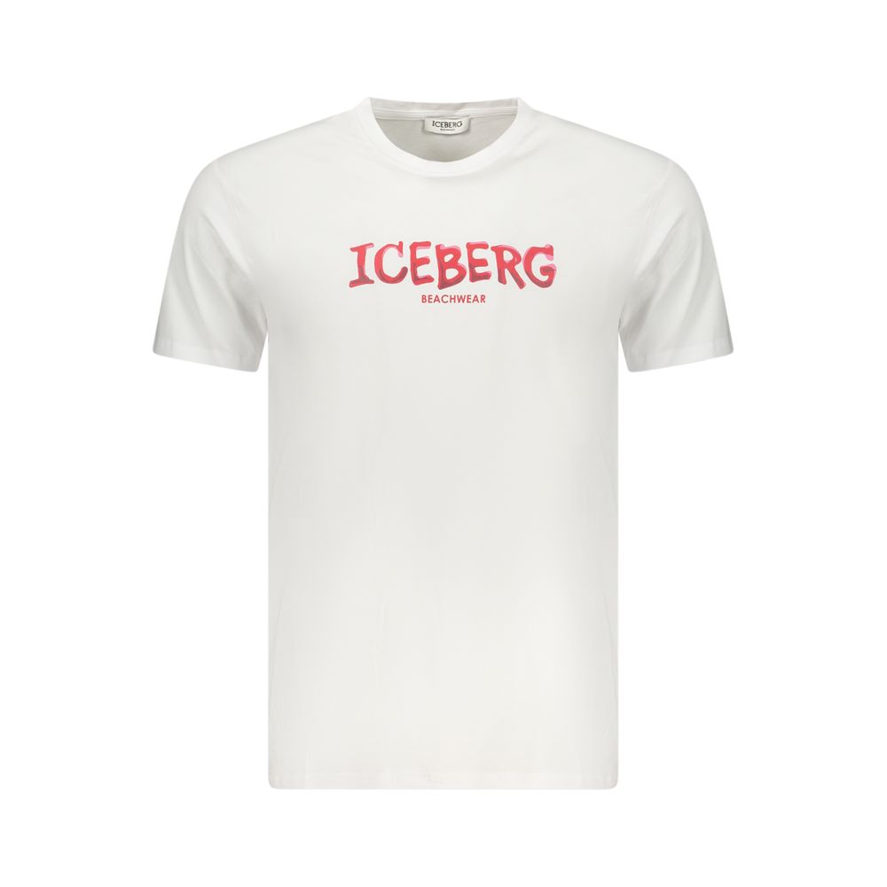 Iceberg Bianco Cotton Men T-Shirt | Regal Royce