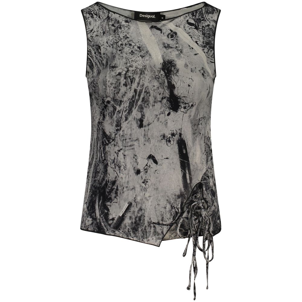 Desigual Black Viscosa Women Tank Top | Regal Royce