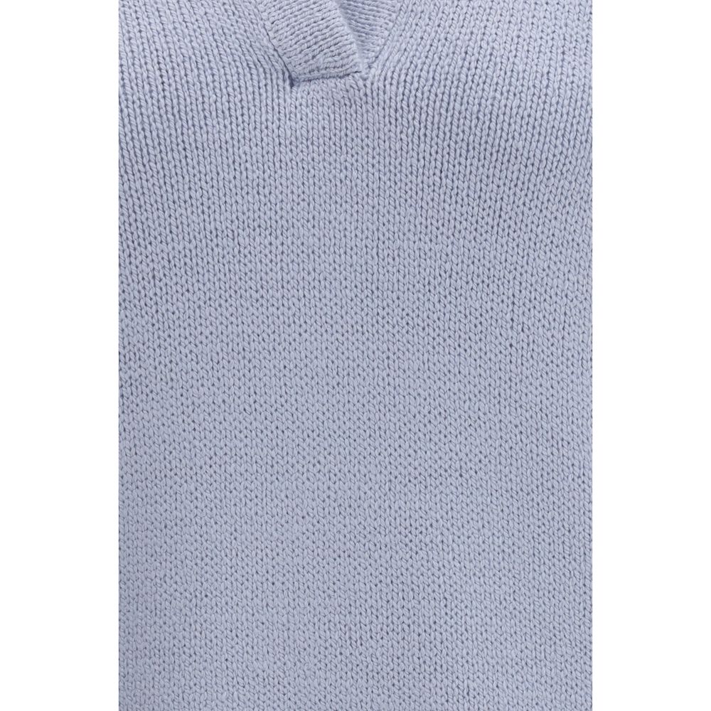 Gabriela Hearst Blue Cashmere Polo Shirt | Regal Royce