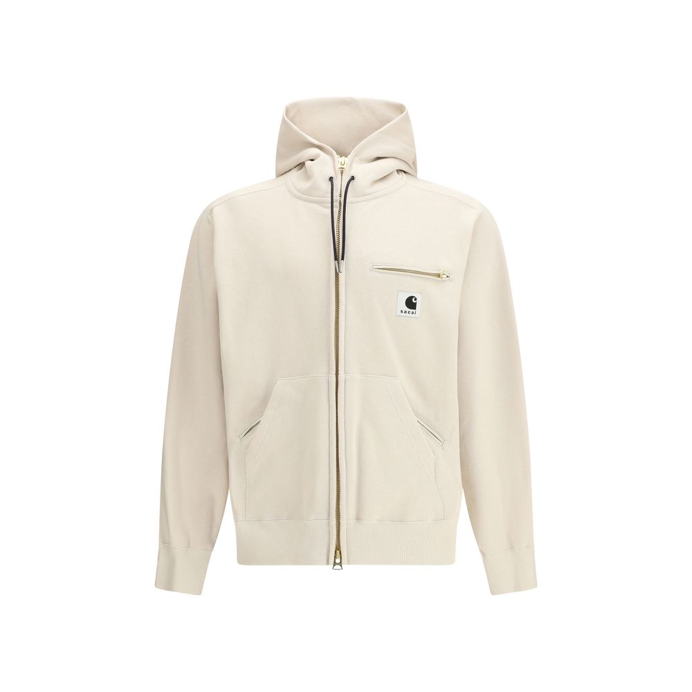 Sacai Beige Cotton Sweatshirt | Regal Royce