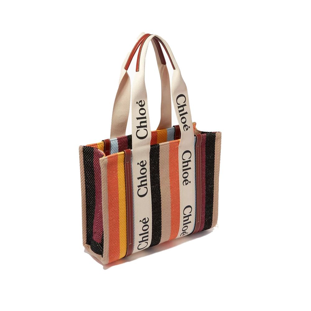 Chloé Beige Linen Tote Bag | Regal Royce