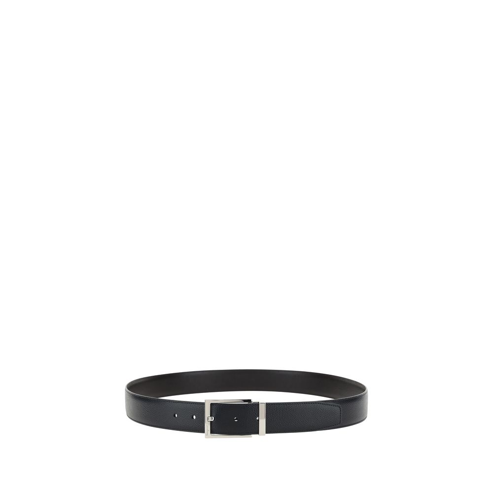 Ferragamo Black Calf Leather Bos Taurus Belt | Regal Royce