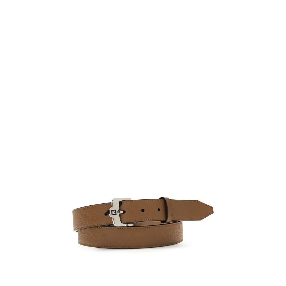 Fendi Brown Calf Leather Bos Taurus Belt | Regal Royce