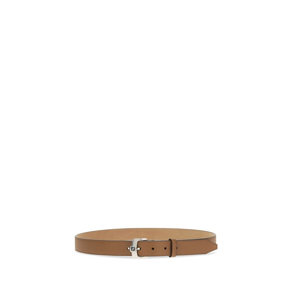 Fendi Brown Calf Leather Bos Taurus Belt | Regal Royce