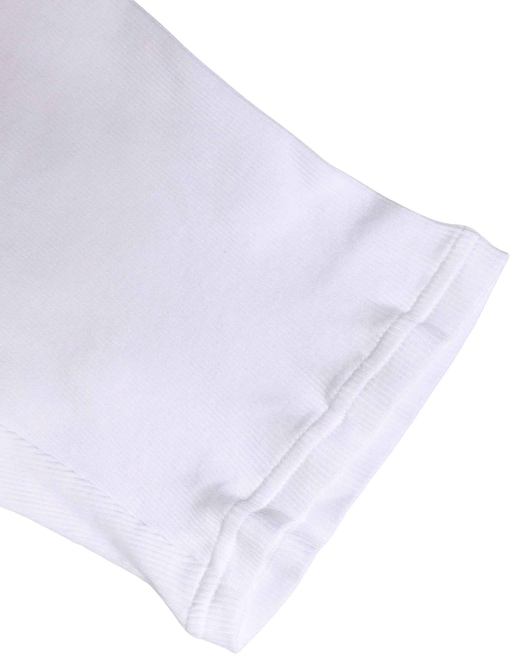 Dolce & Gabbana White Cotton Short Johns Men Pants Underwear | Regal Royce