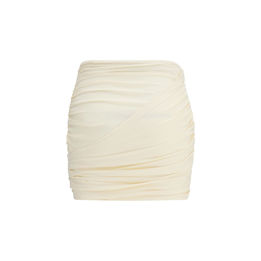 Magda Butrym Beige Fabric Mini Skirt | Regal Royce