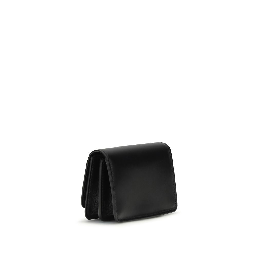 Saint Laurent Black Calf Leather Bos Taurus Wallet | Regal Royce