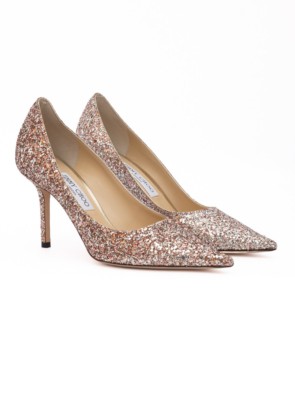 Jimmy Choo Rose Coarse Glitter Love 85 Pumps | Regal Royce