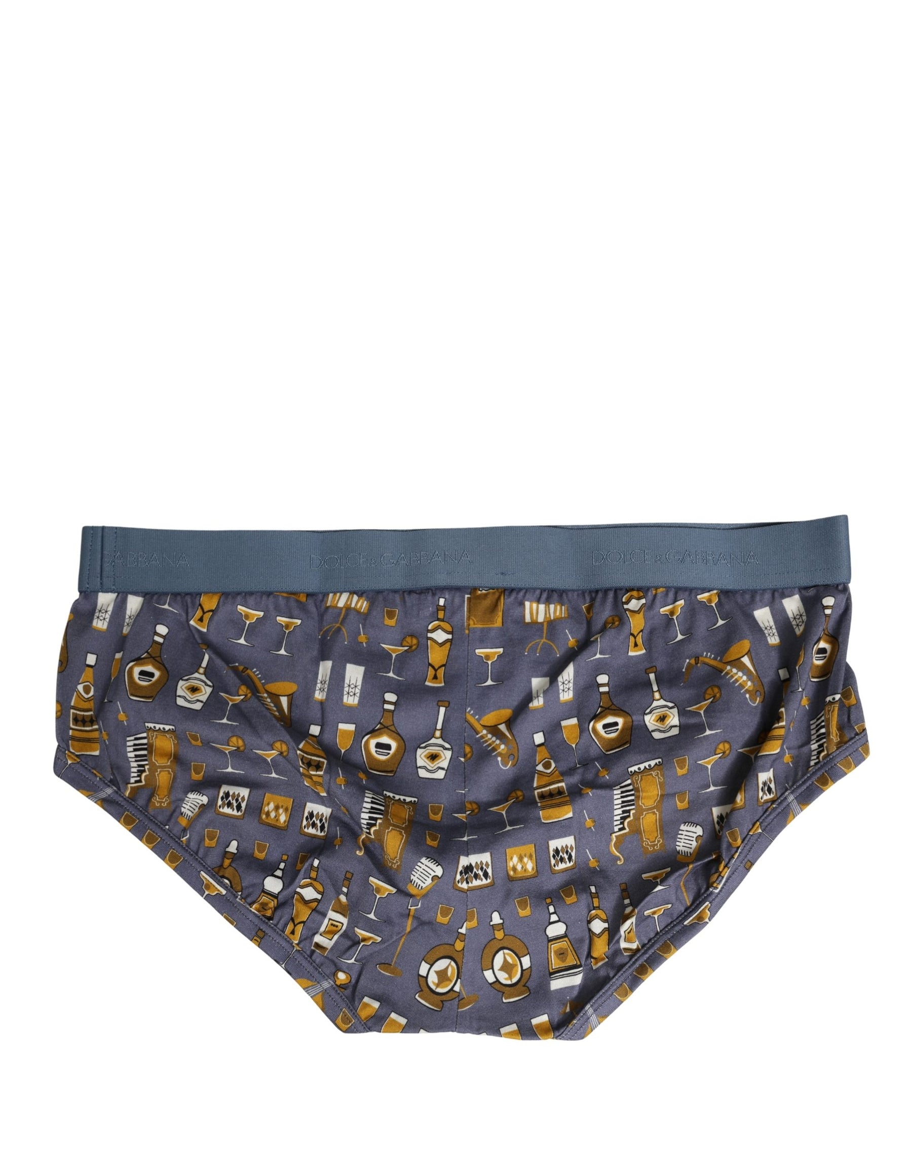 Dolce & Gabbana Gray Jazz Cocktail Men Brando Brief Underwear | Regal Royce