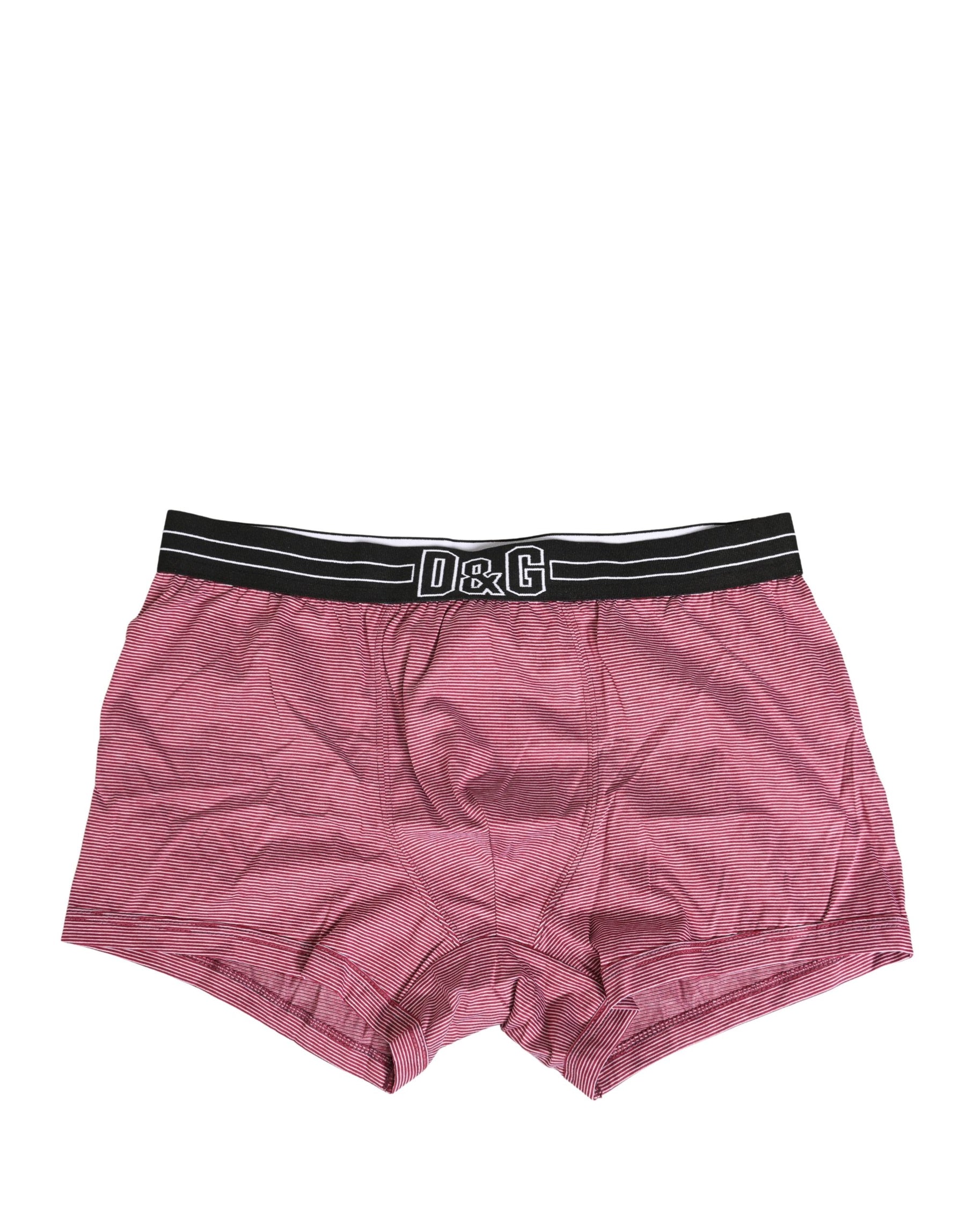 Dolce & Gabbana Pink D&G Logo Cotton Regular Boxer Underwear | Regal Royce