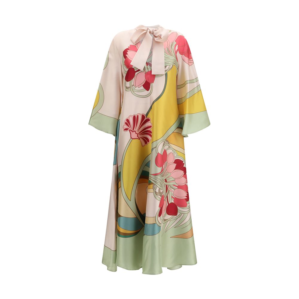 La Double J Multicolor Silk Casual Dress | Regal Royce