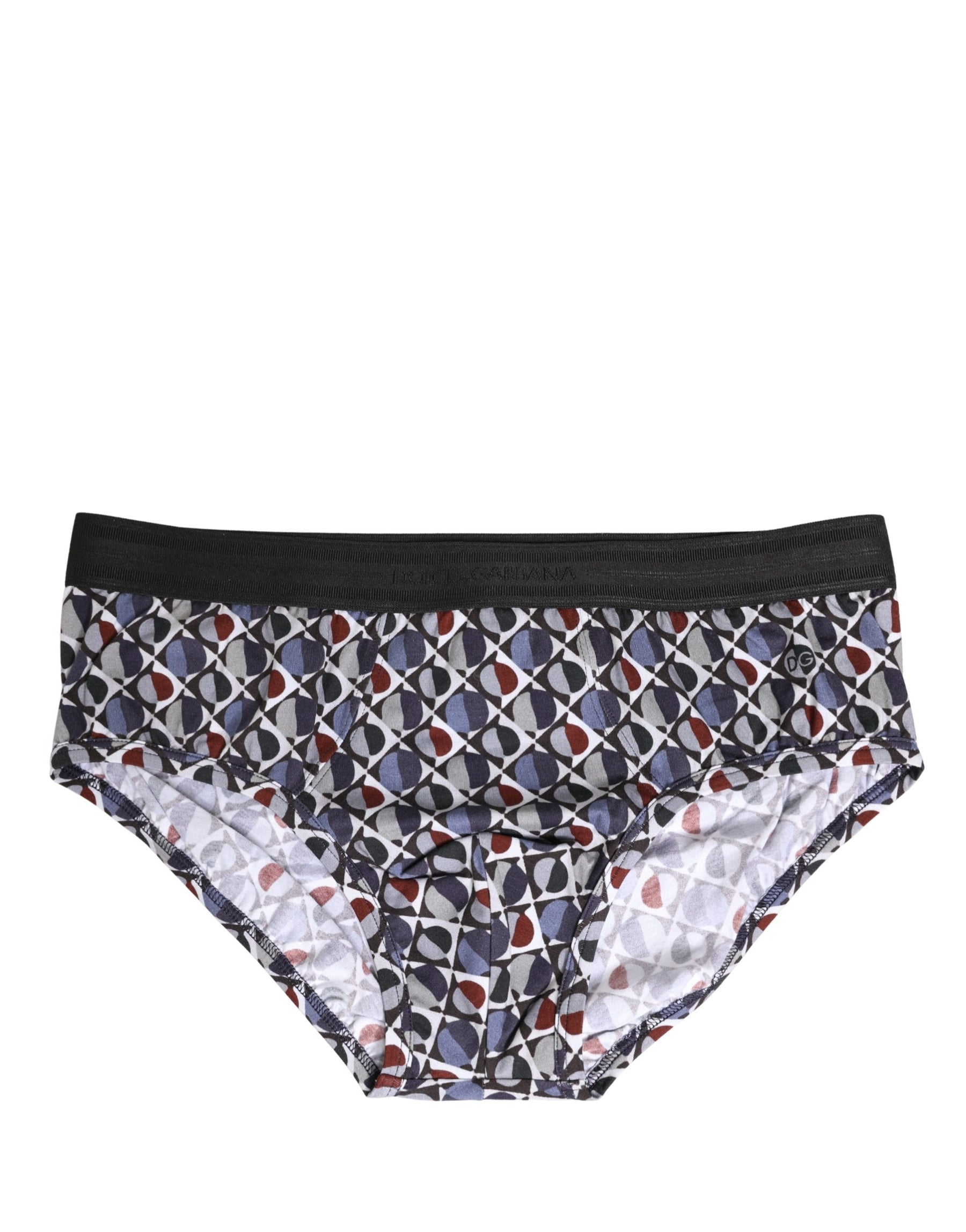 Dolce & Gabbana Multicolor Patterned Men Brando Brief Underwear | Regal Royce