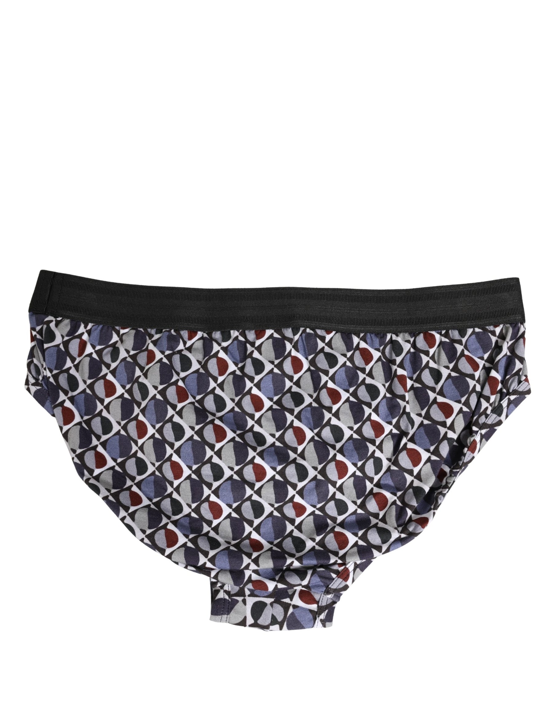 Dolce & Gabbana Multicolor Patterned Men Midi Brief Underwear | Regal Royce