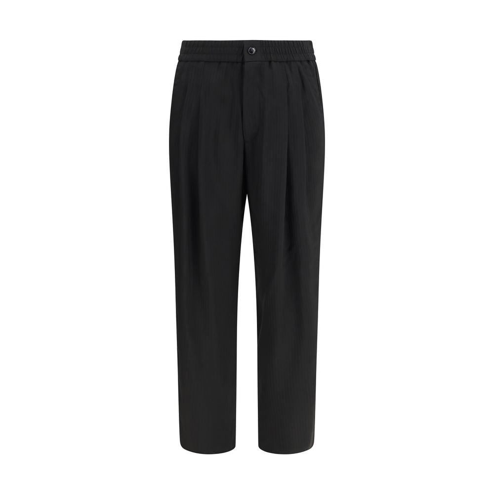 Giorgio Armani Black Viscose Casual Pants | Regal Royce