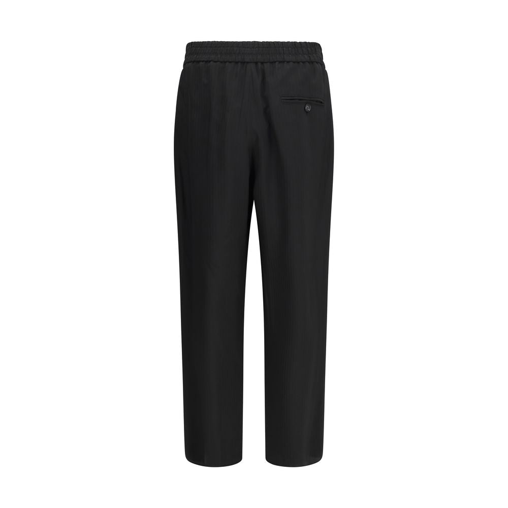 Giorgio Armani Black Viscose Casual Pants | Regal Royce