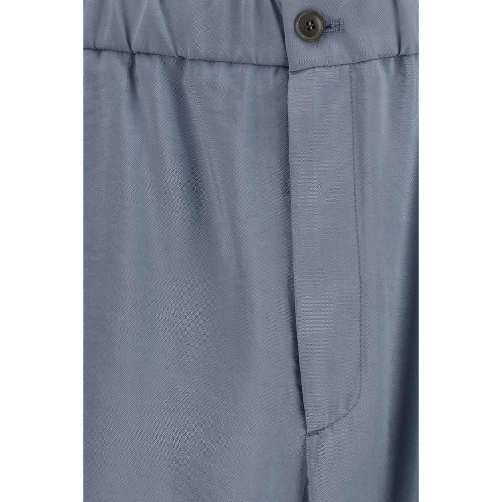 Giorgio Armani Gray Silk Casual Pants | Regal Royce