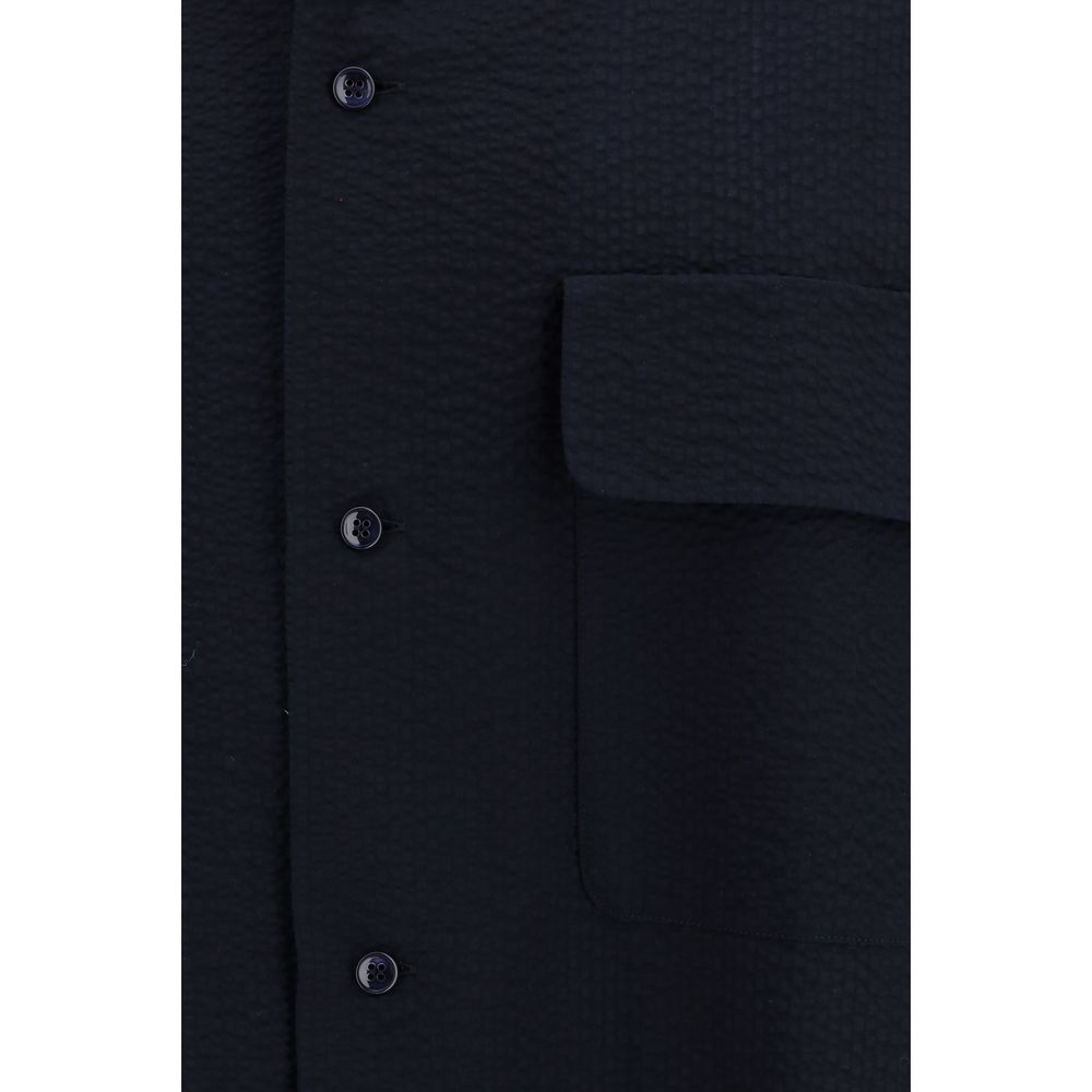 Giorgio Armani Blue Cotton Shirt | Regal Royce