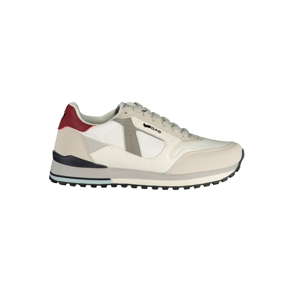 Gas White Polyurethane Men's Sneaker | Regal Royce
