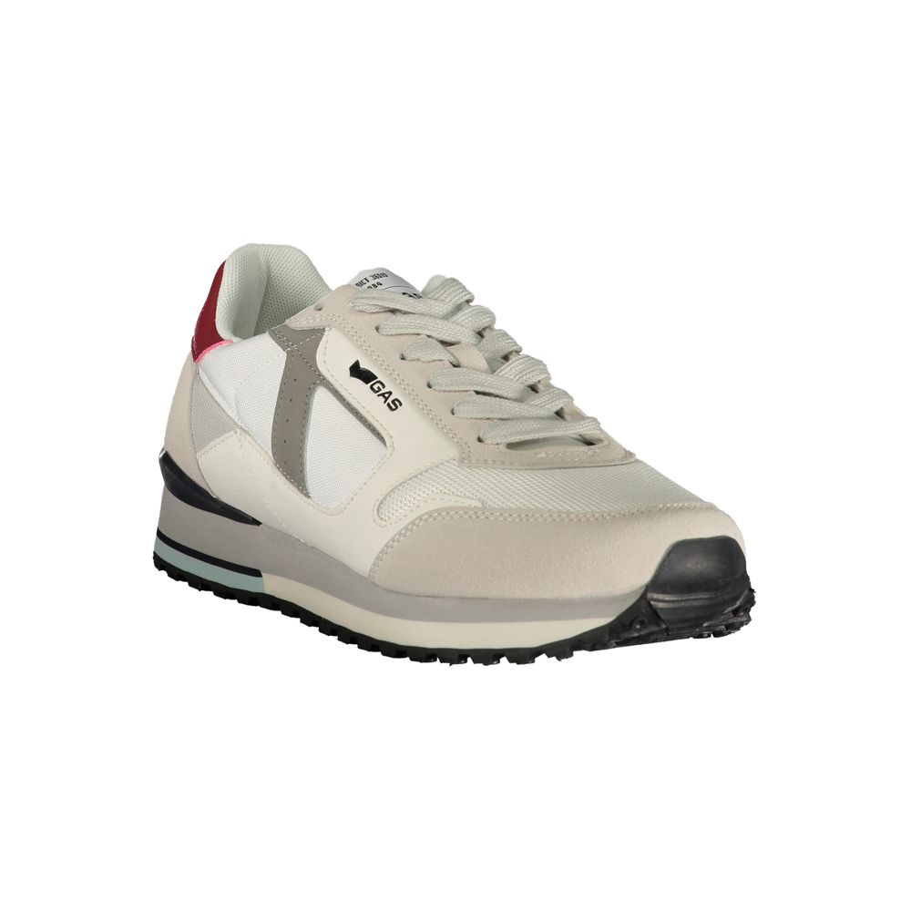 Gas White Polyurethane Men's Sneaker | Regal Royce
