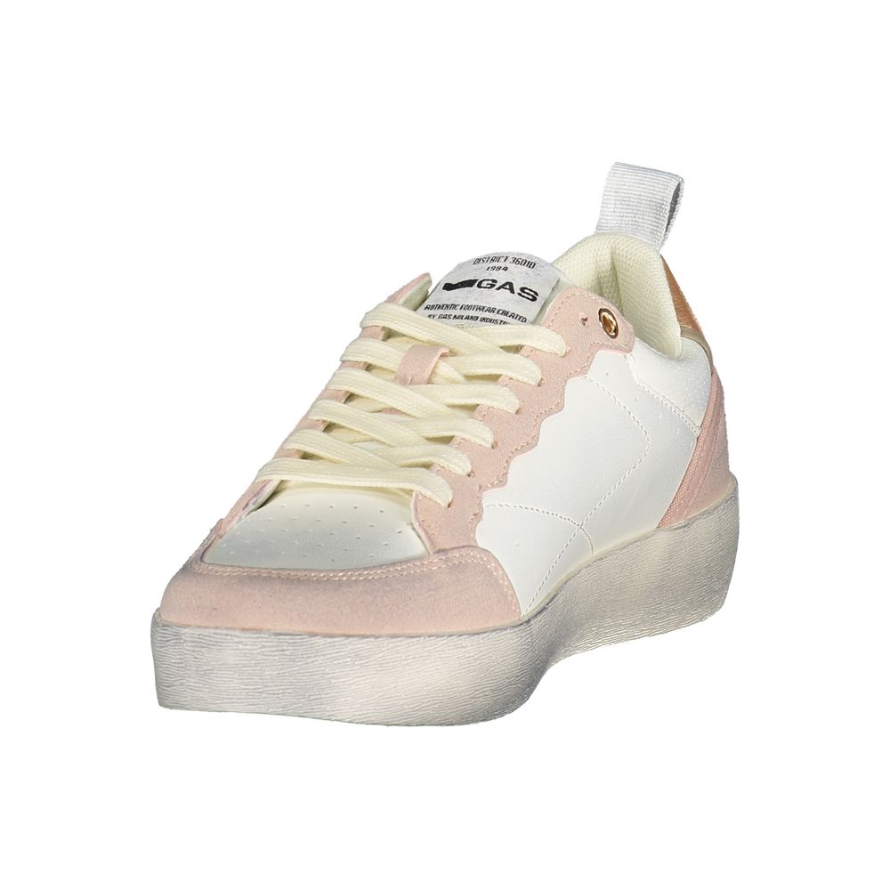 Gas Bianco Poliuretano Women Sneaker | Regal Royce