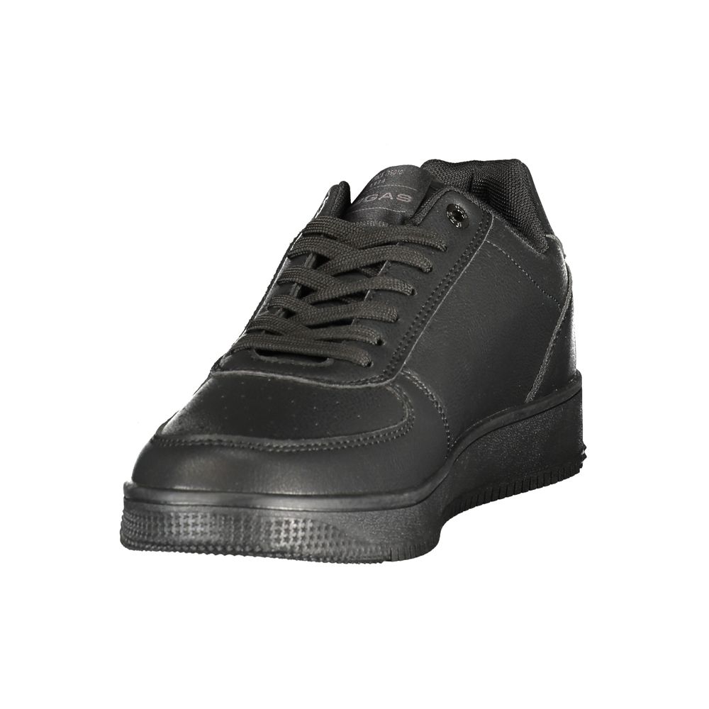 Gas Black Polyurethane Men's Sneaker | Regal Royce
