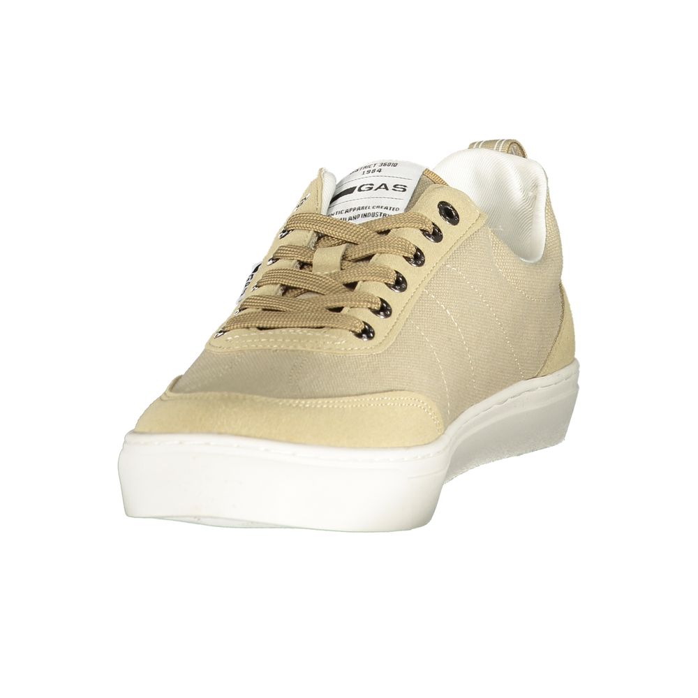 Gas Beige Polyurethane Men Sneaker | Regal Royce