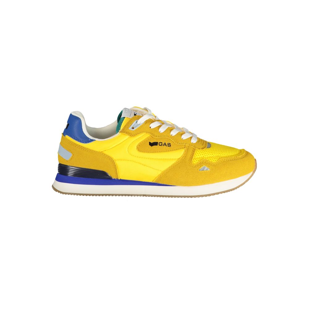Gas Yellow Polyurethane Men Sneaker | Regal Royce
