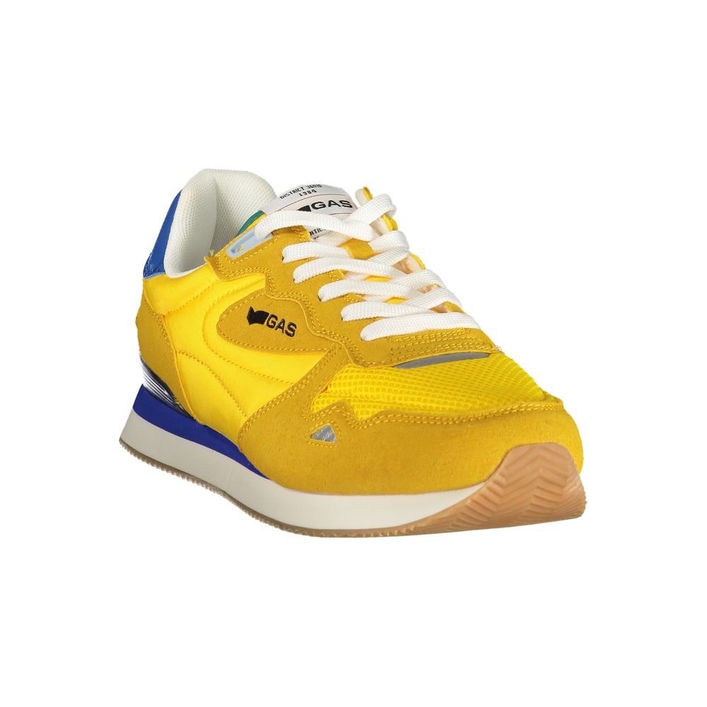 Gas Yellow Polyurethane Men Sneaker | Regal Royce
