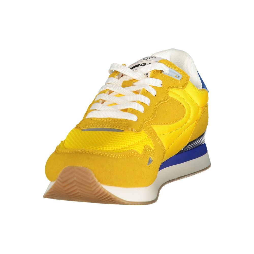 Gas Yellow Polyurethane Men Sneaker | Regal Royce