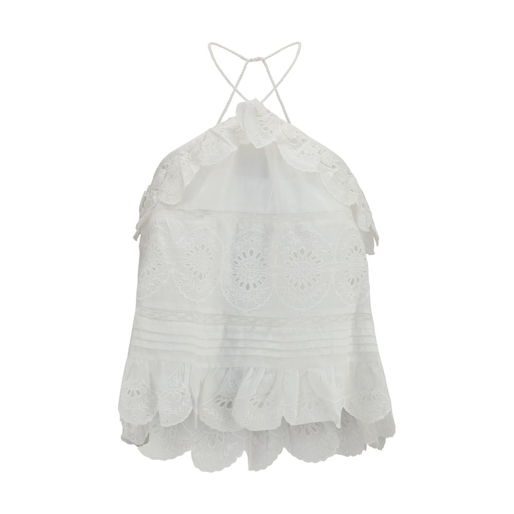 Marant Etoile White Polyester Blouse | Regal Royce