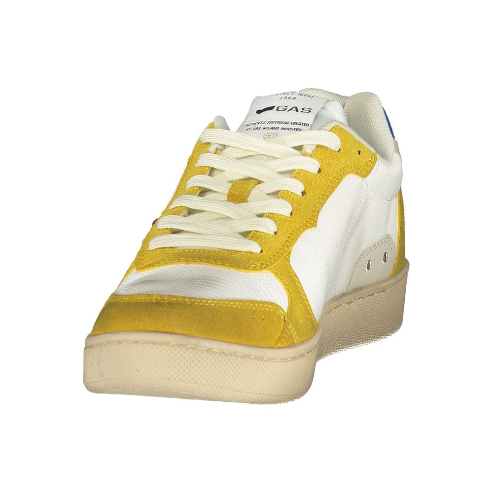 Gas White Polyester Men Sneaker | Regal Royce