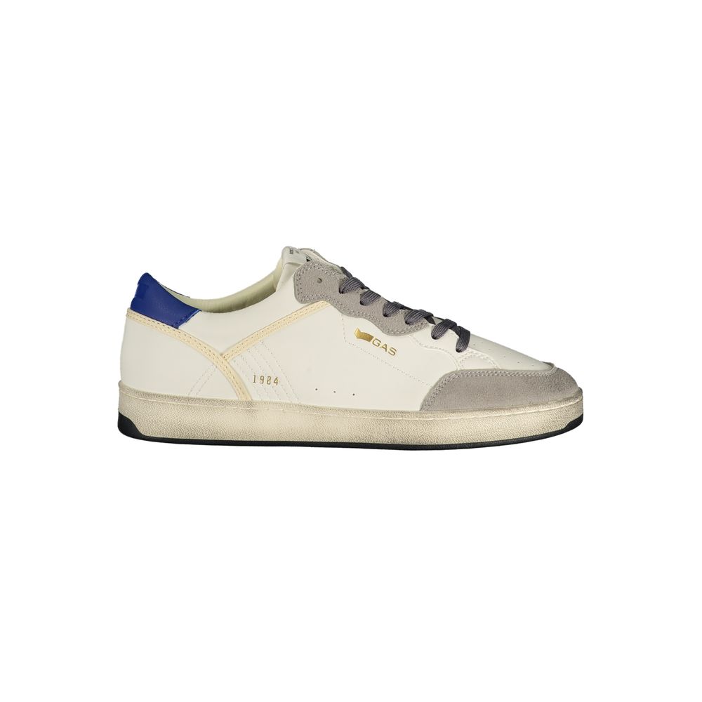 Gas White Polyurethane Men's Sneaker | Regal Royce