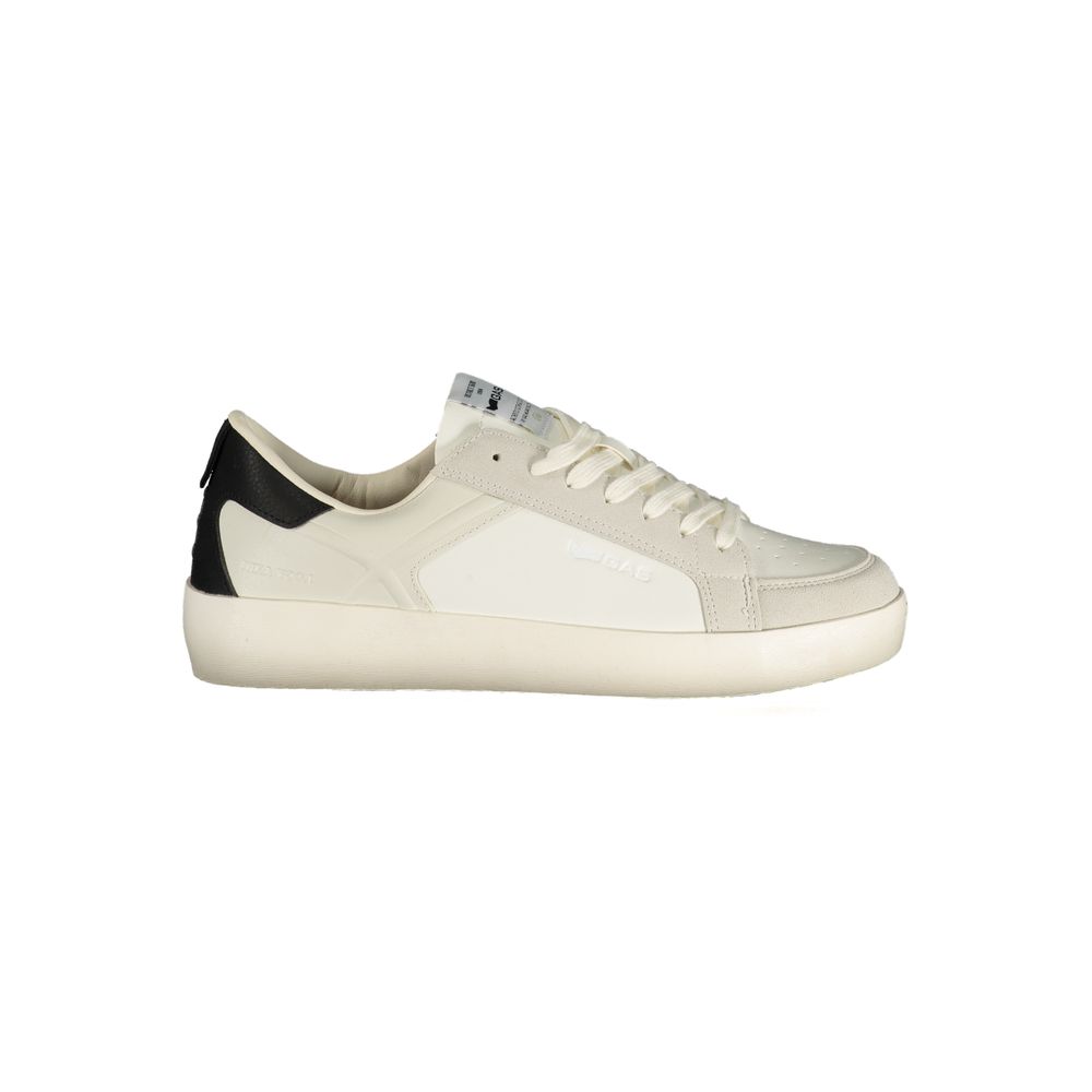 Gas White Polyurethane Men's Sneaker | Regal Royce