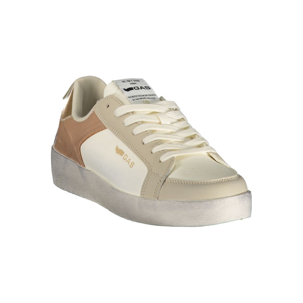 Gas Bianco Polyurethane Women Sneaker | Regal Royce