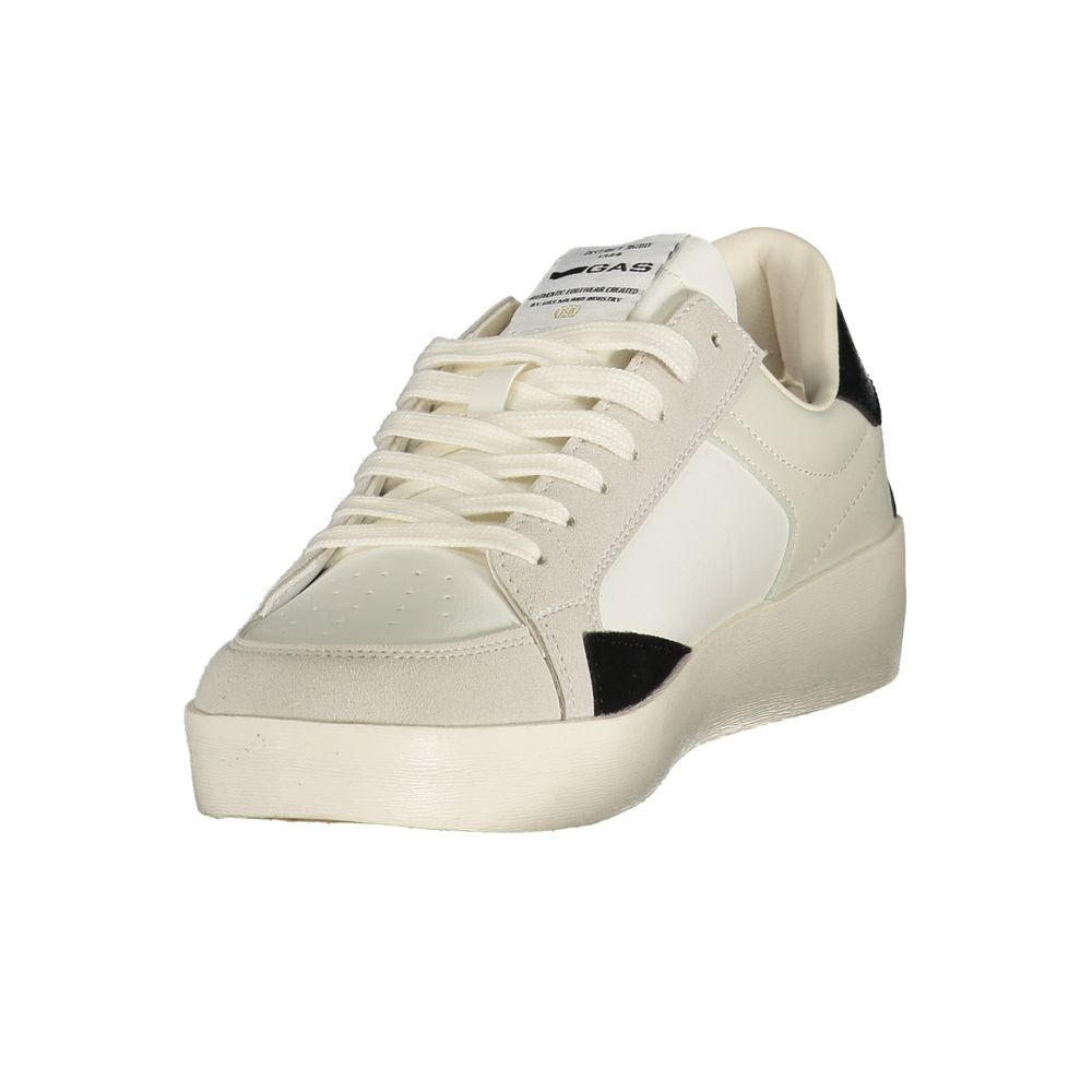 Gas White Polyurethane Men's Sneaker | Regal Royce