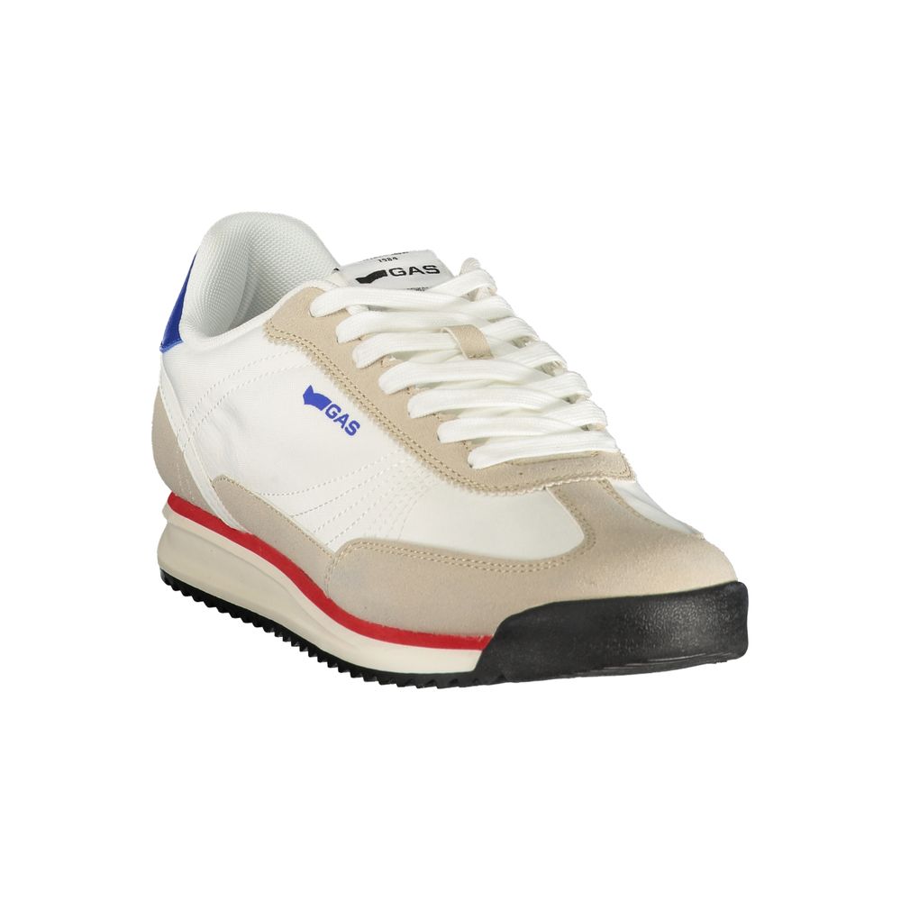 Gas White Polyurethane Men's Sneaker | Regal Royce