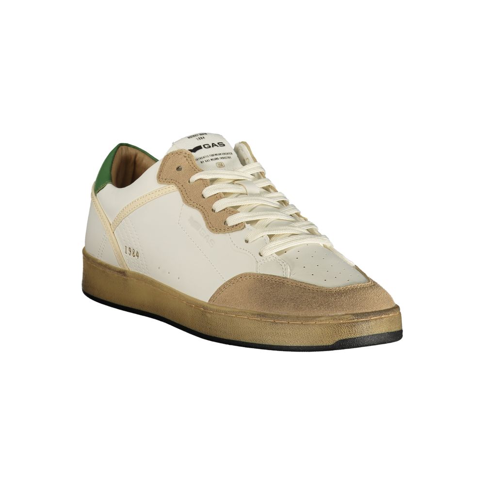 Gas White Polyurethane Men Sneaker | Regal Royce