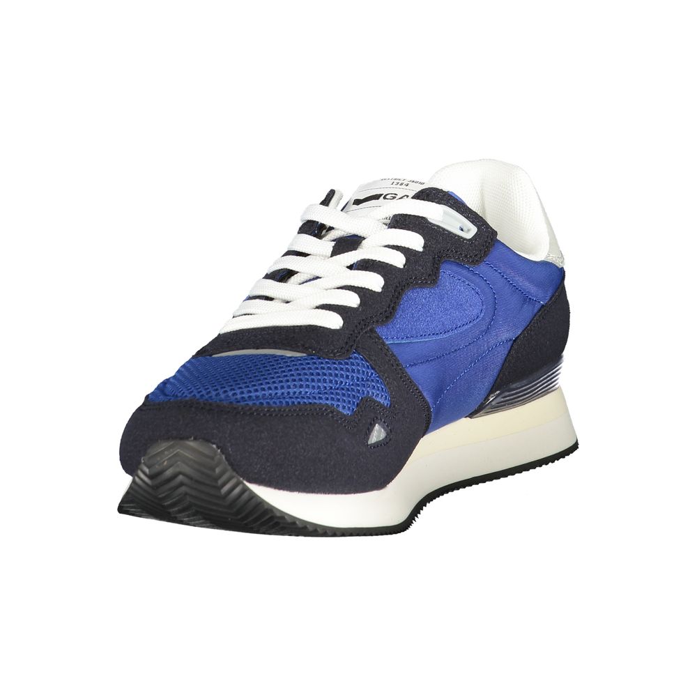 Gas Blue Polyester Men Sneaker | Regal Royce