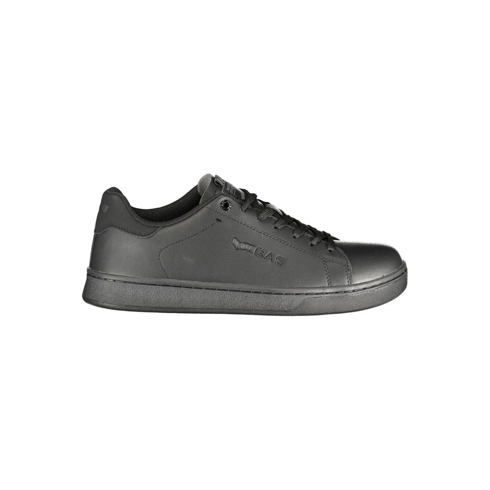 Gas Black Polyurethane Men Sneaker | Regal Royce