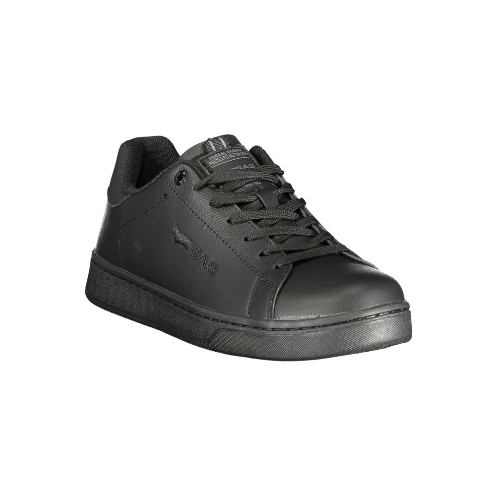 Gas Black Polyurethane Men Sneaker | Regal Royce