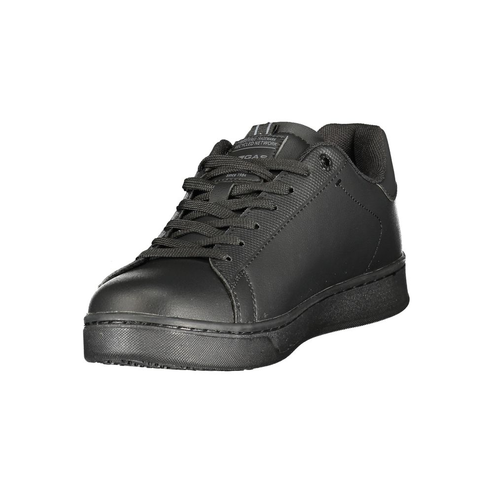 Gas Black Polyurethane Men Sneaker | Regal Royce