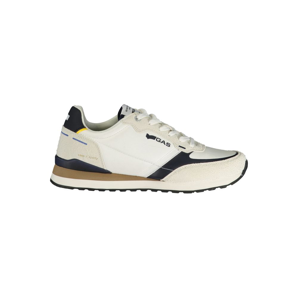 Gas White Polyurethane Men Sneaker | Regal Royce