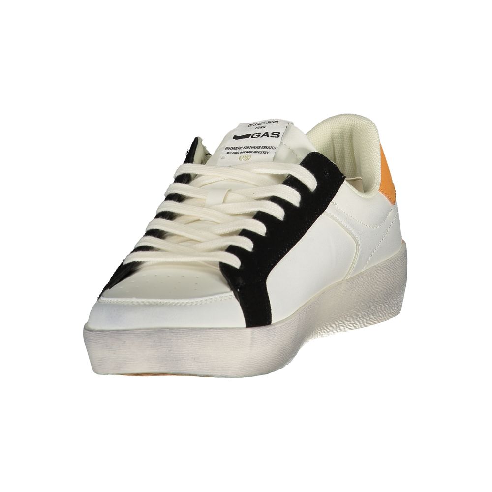 Gas White Polyurethane Men's Sneaker | Regal Royce