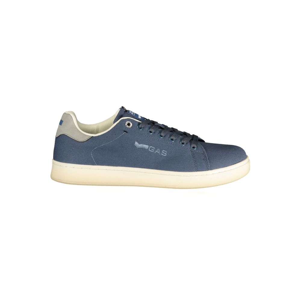 Gas Blue Polyester Men Sneaker | Regal Royce